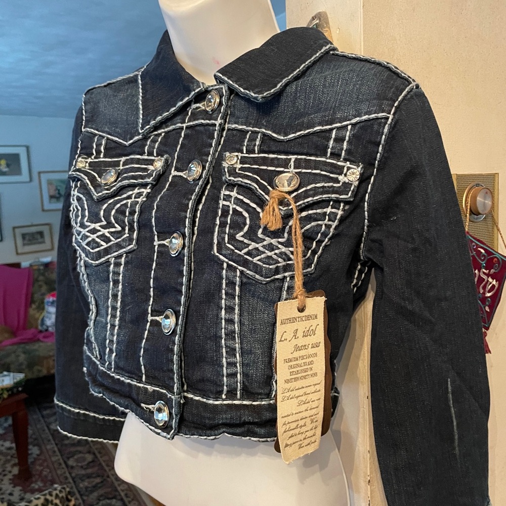 Cropped bling jacket - Picture 4 of 16